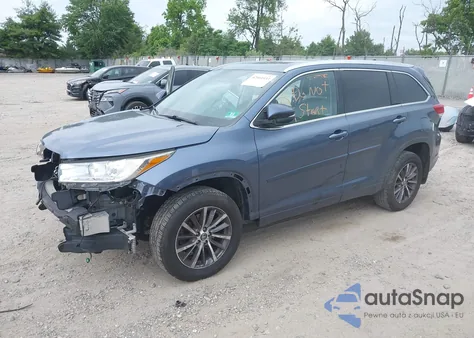 2018 Toyota Highlander Xle из США, поврежденный, VIN 5TDJZRFHXJS879100